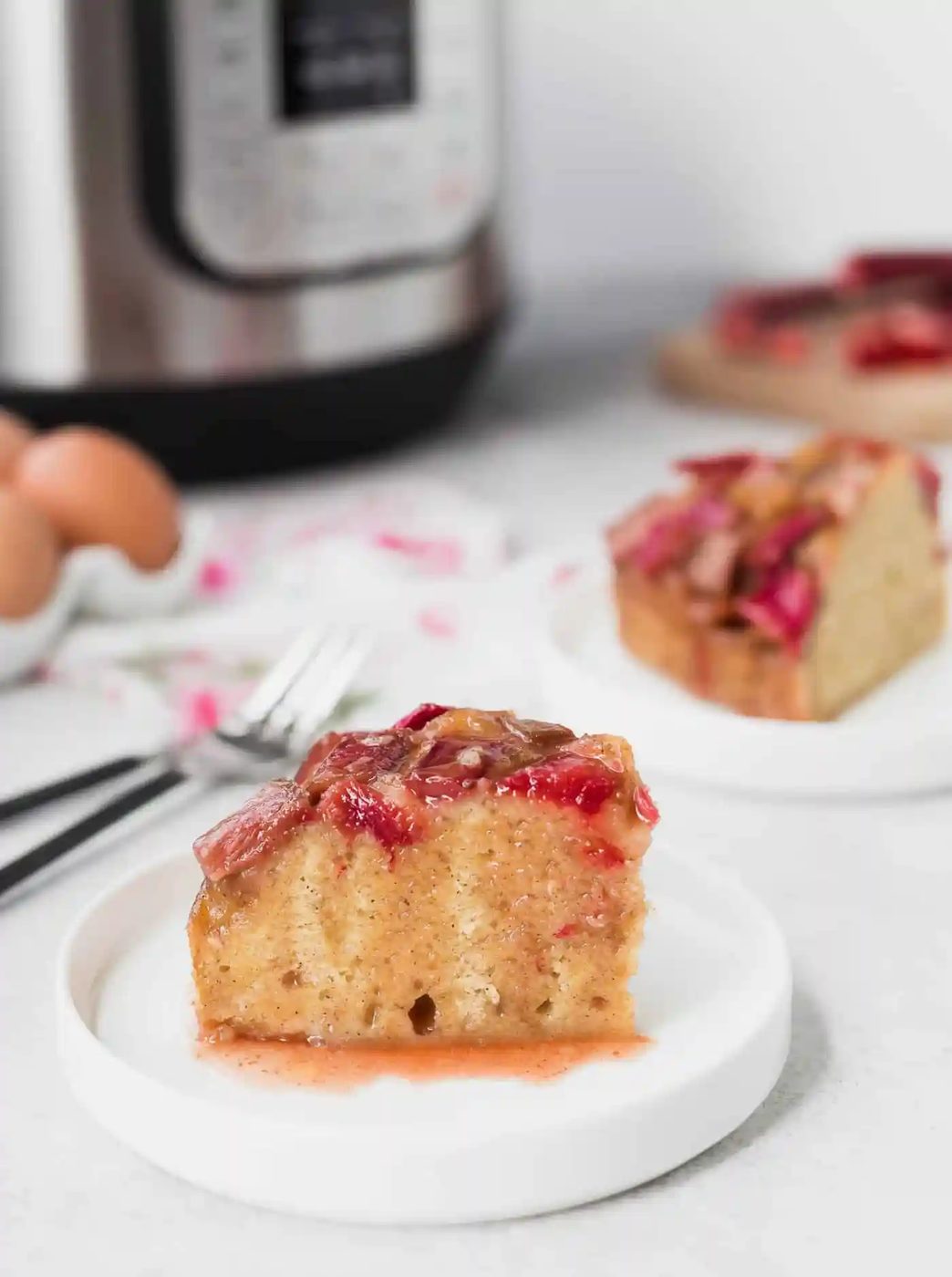 Rhubarb Instant Pot Cake (or apple)