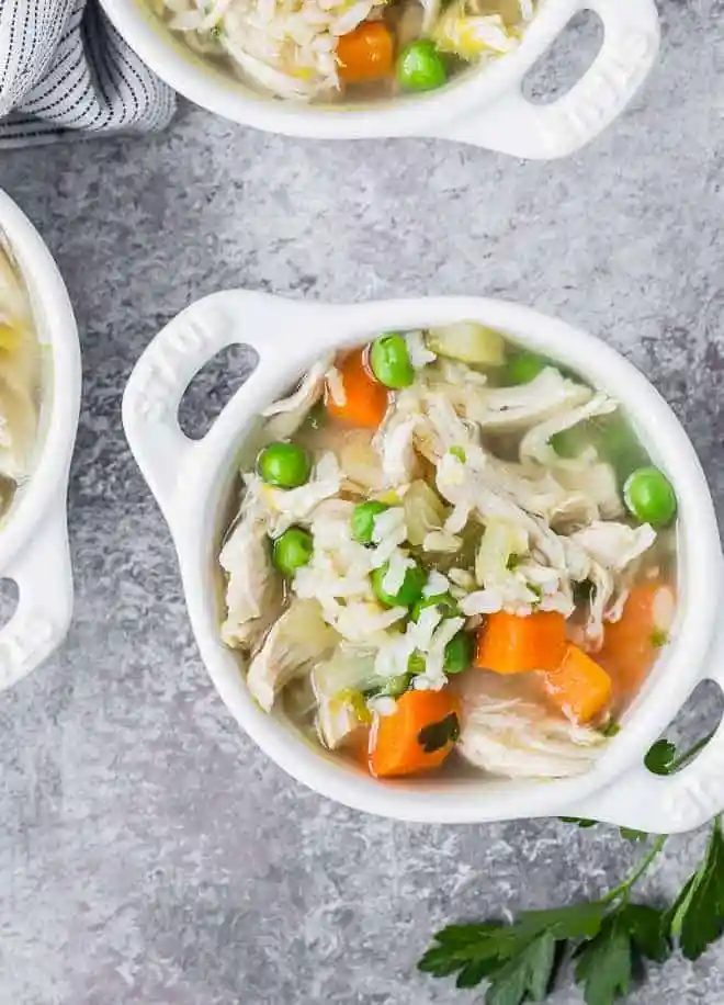 Instant Pot Chicken & Rice Soup