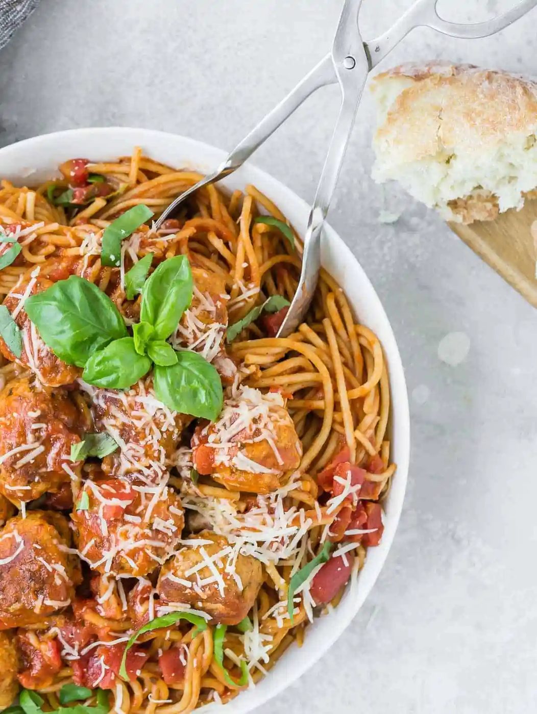 Instant Pot Spaghetti & Meatballs (turkey meatballs)