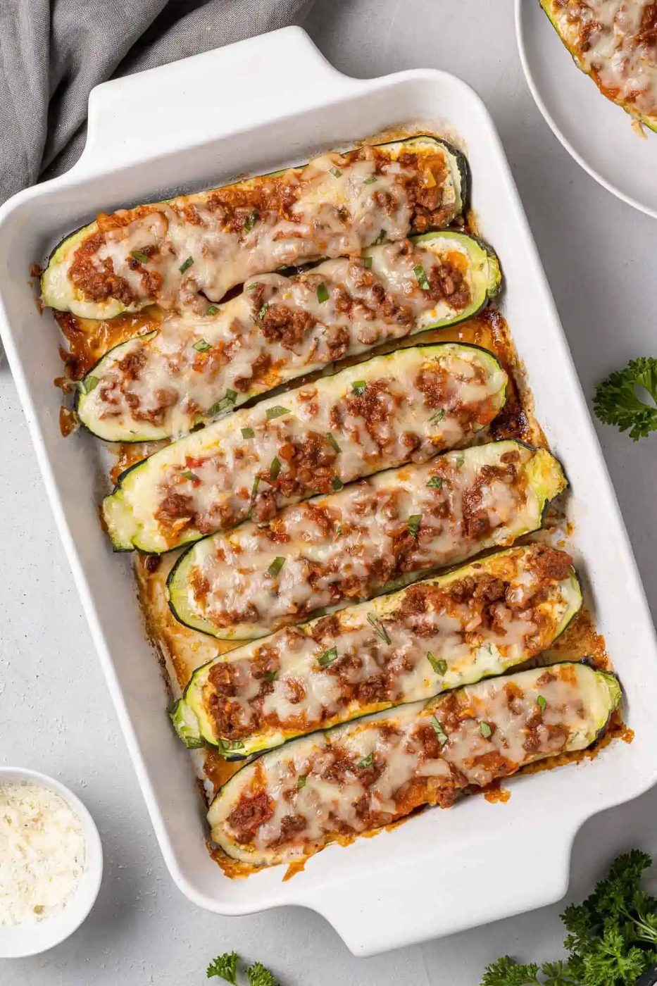 Lasagna Zucchini Boats