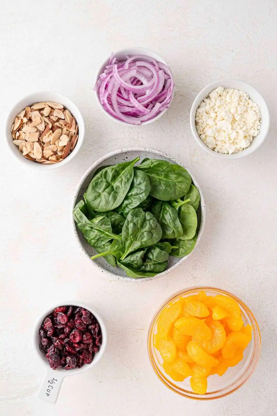 Ingredients needed for salad.