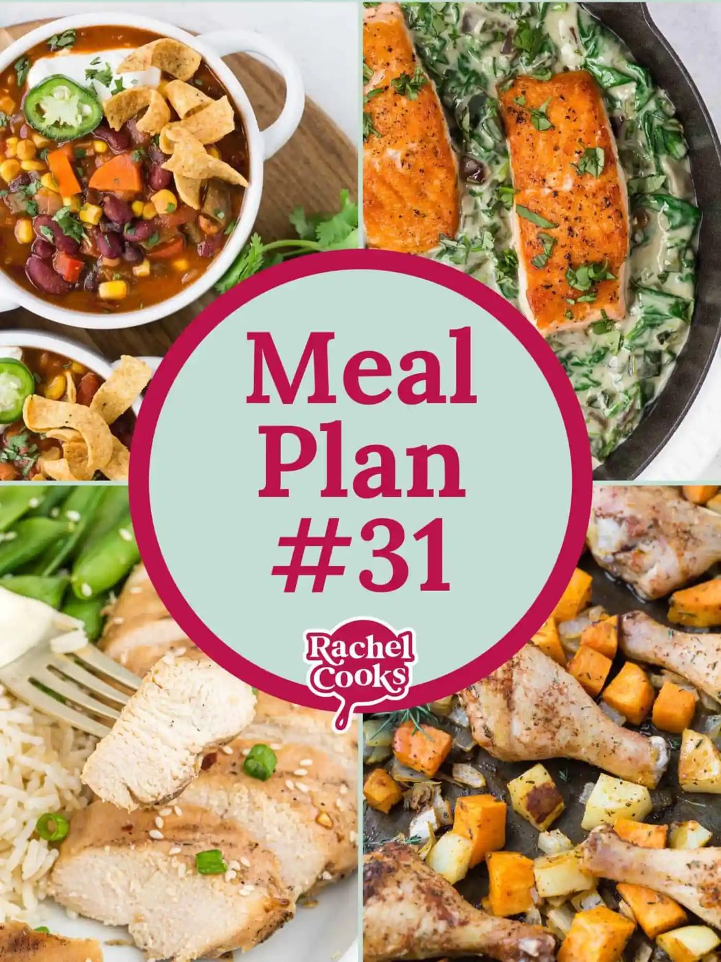 Meal plan 31 graphic with text and photos.