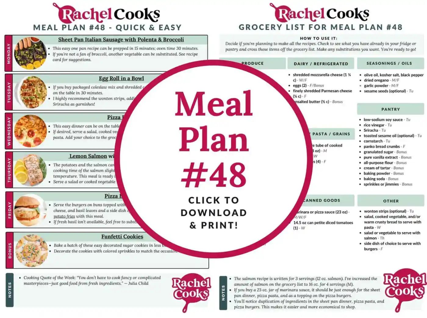 Meal plan 48 preview image.
