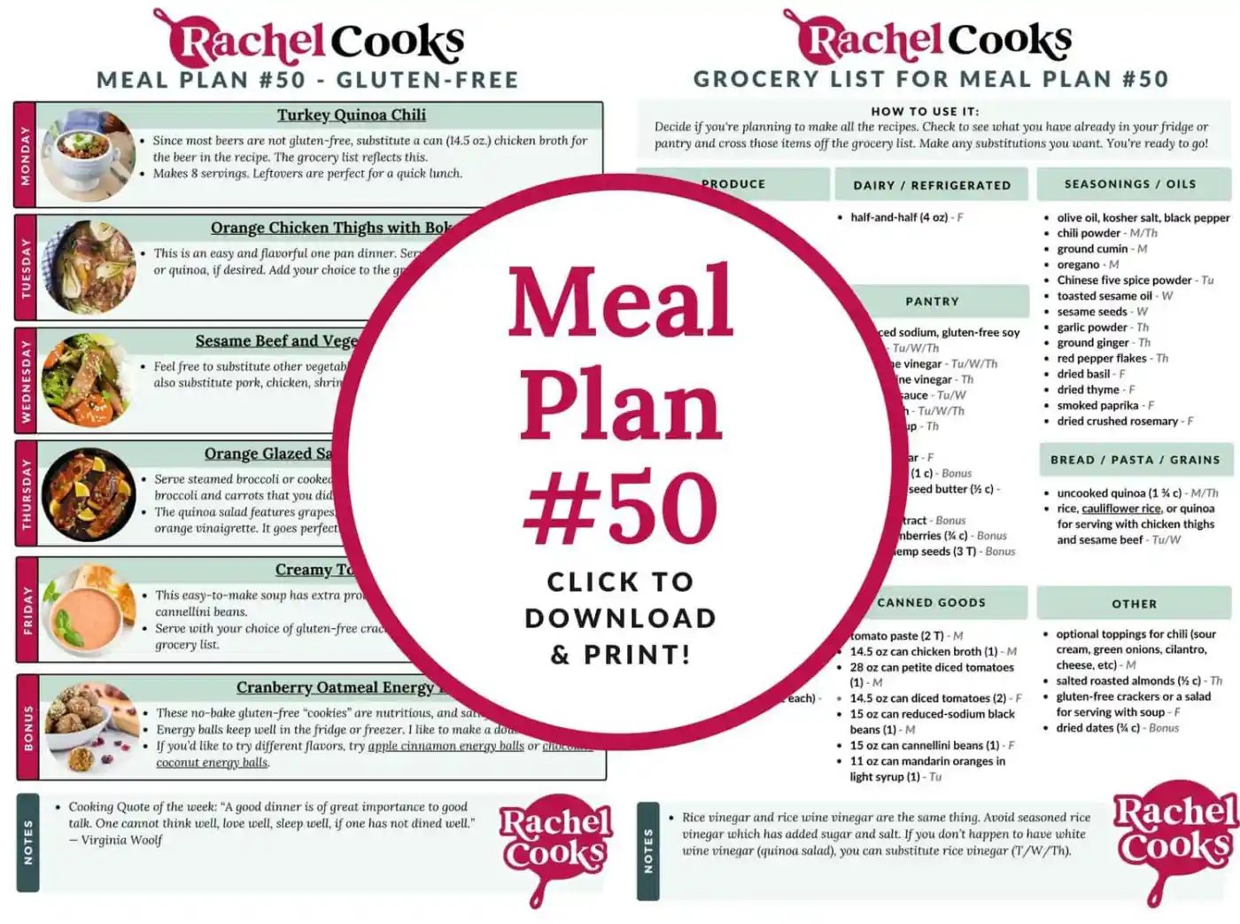 Meal plan 50 preview graphic.