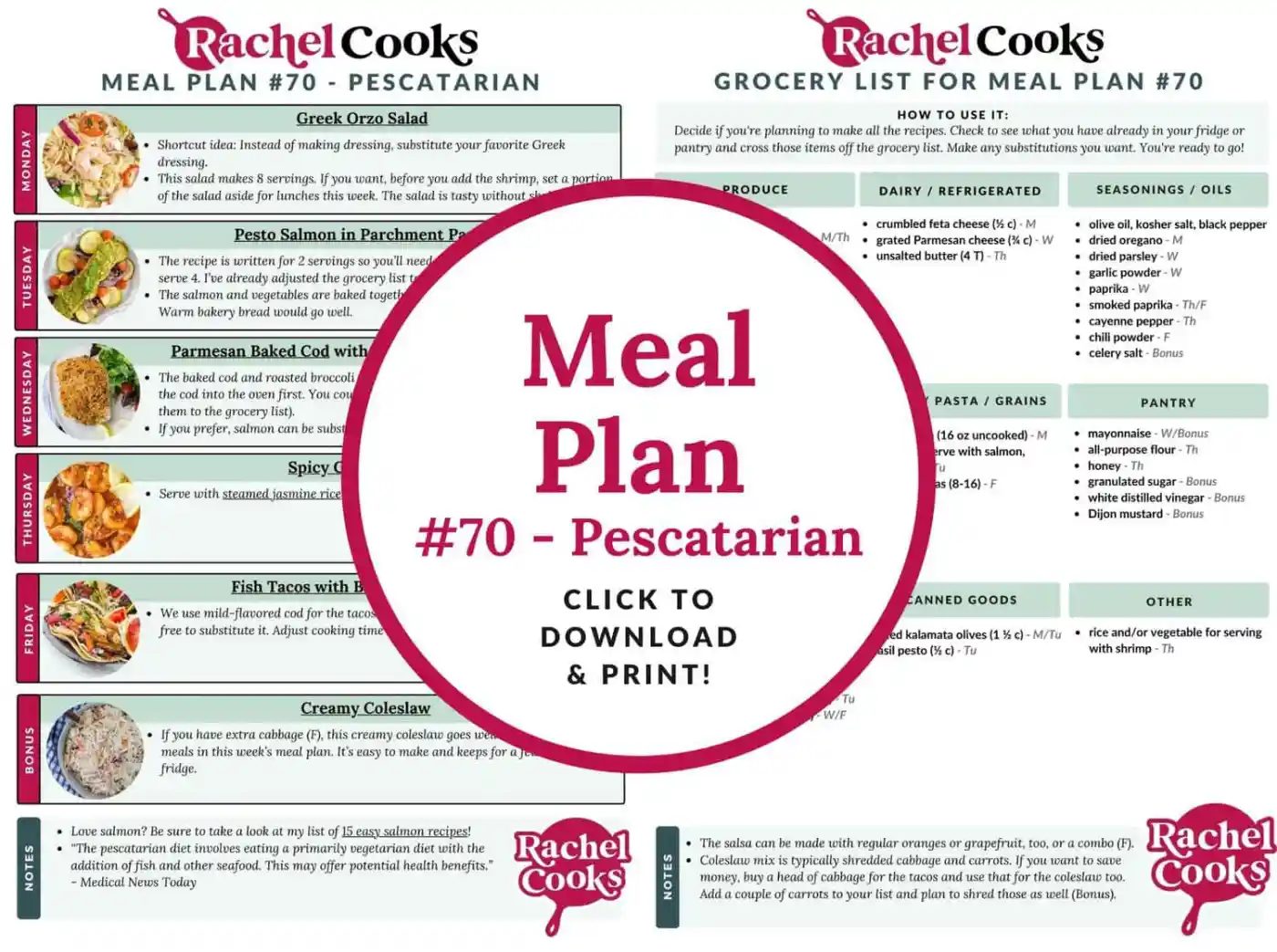 Meal plan 70 preview image.