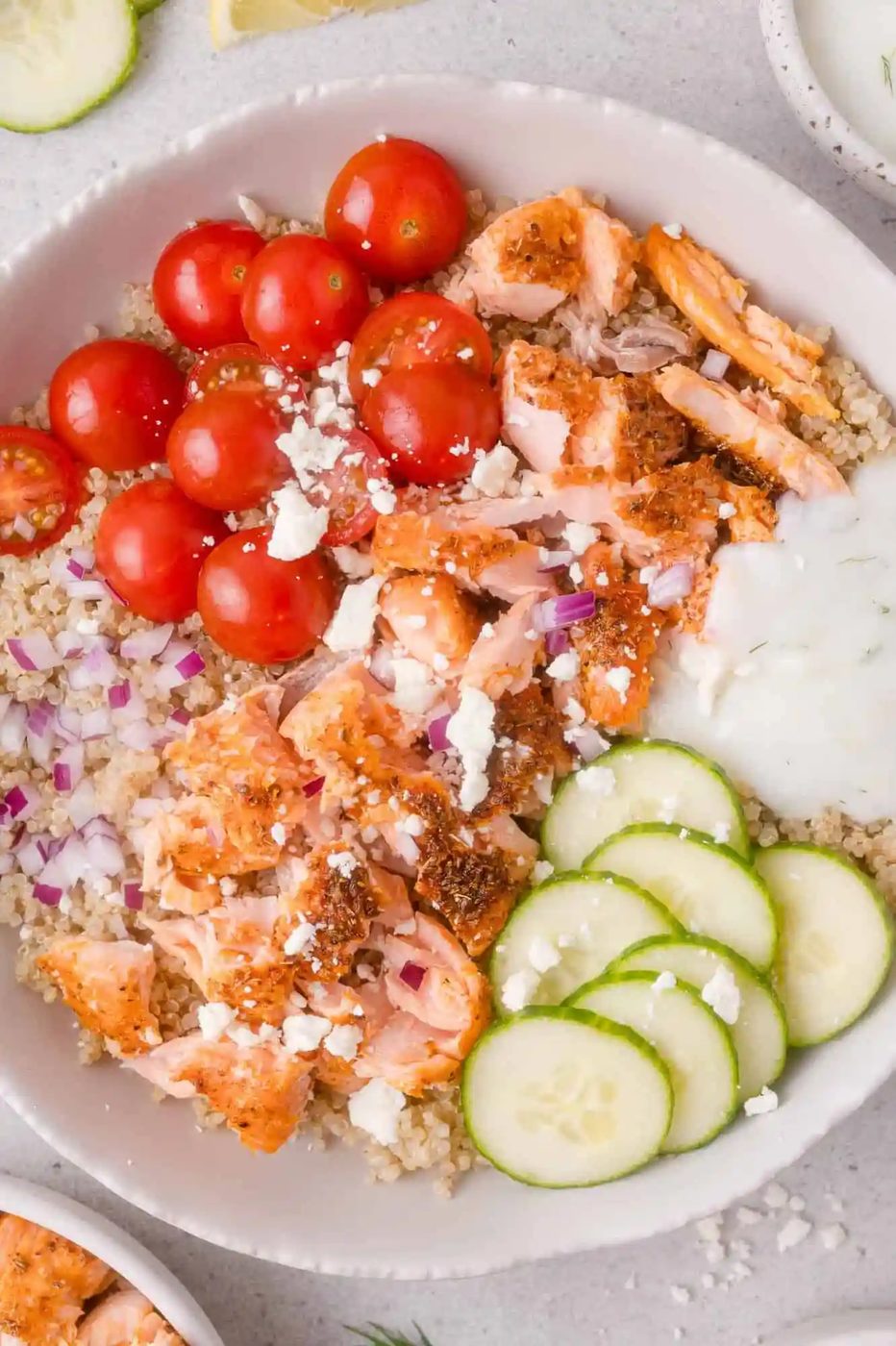 Mediterranean Salmon Bowl