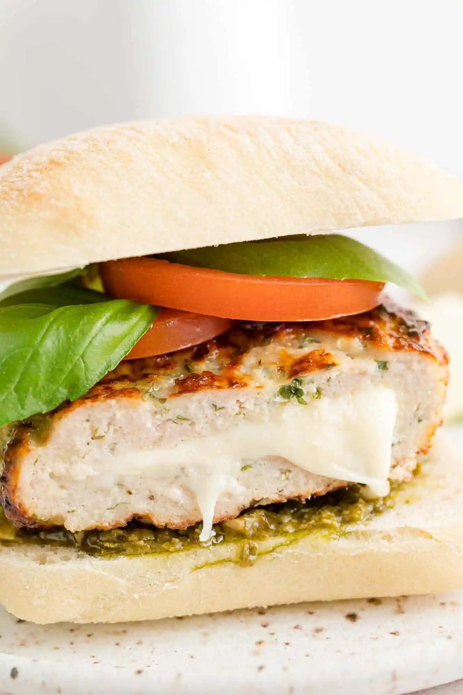 Caprese Turkey Burgers