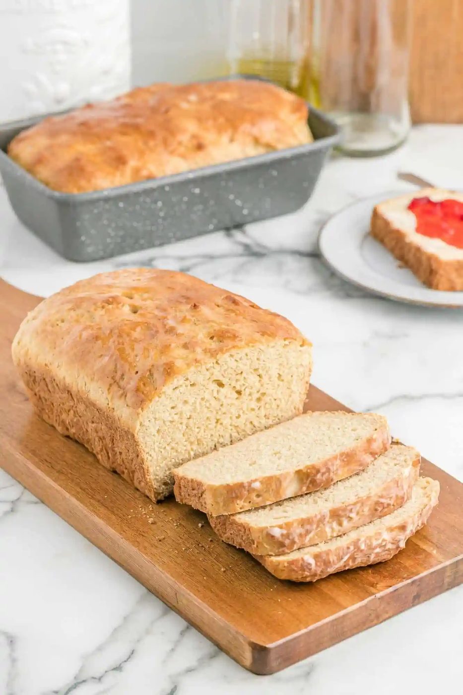 No Knead Whole Wheat Bread
