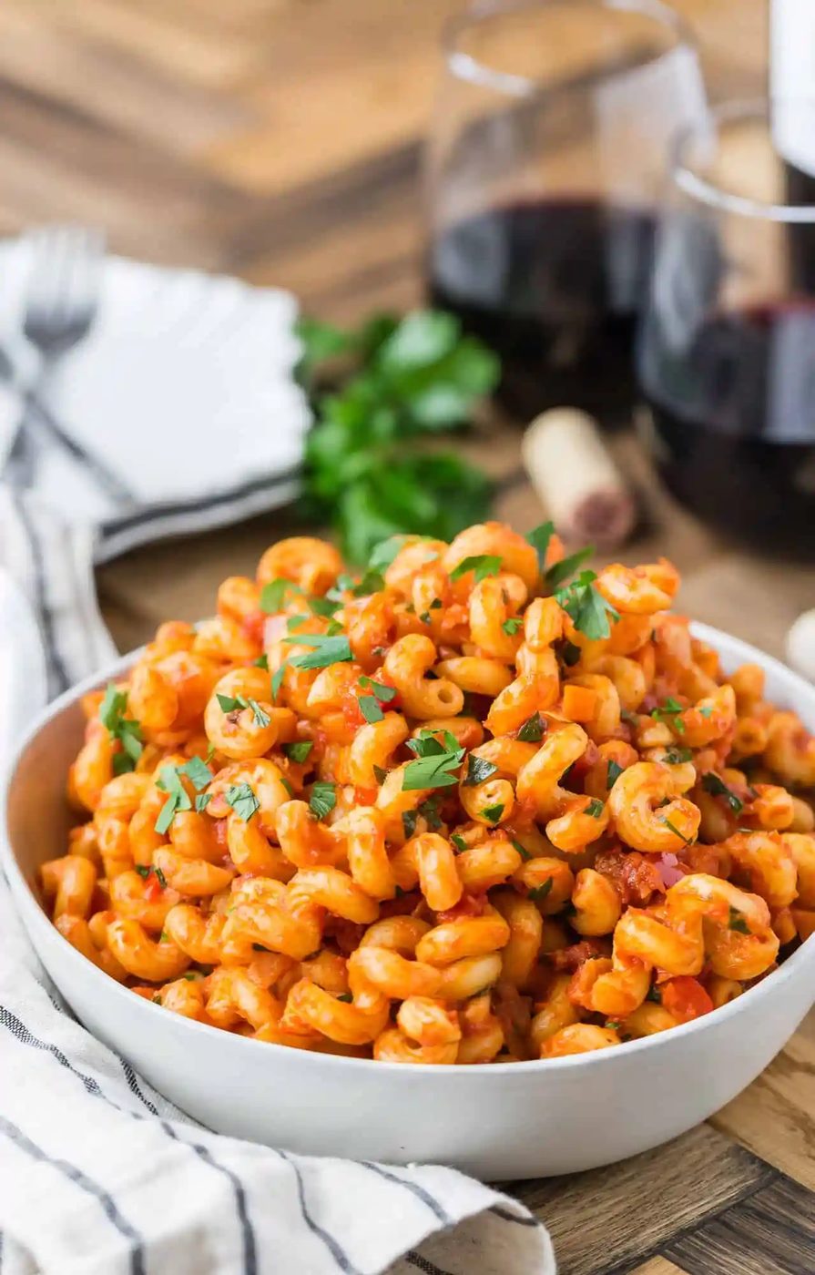 Pasta with Pancetta in a Smoky Tomato Sauce