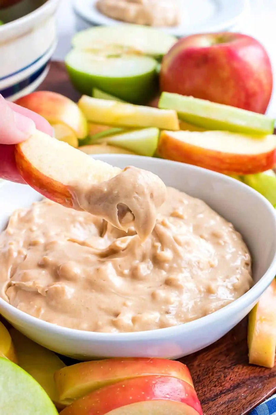 Apple Dip (cream cheese & peanut butter)
