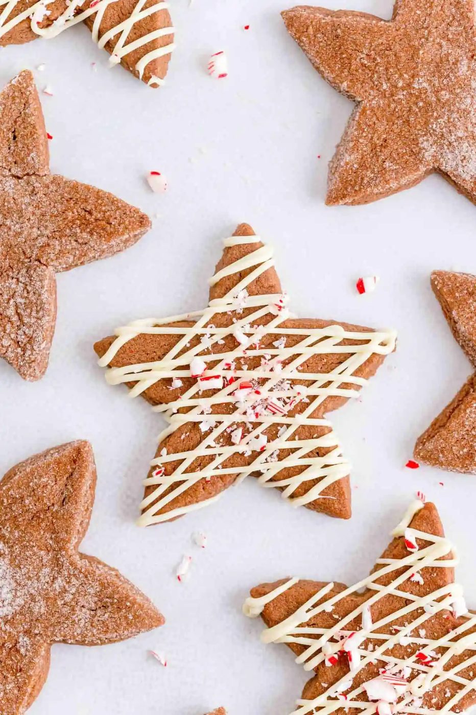 Peppermint Chocolate Sugar Cookies (no chill!)