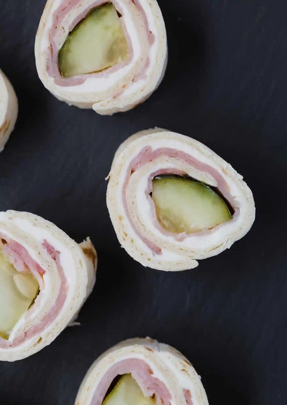 Pickle Roll Ups, served with Ham (Pinwheels)