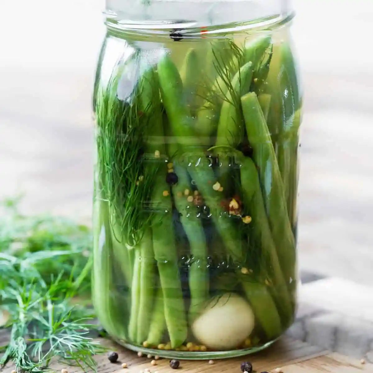 Easiest Pickled Green Beans