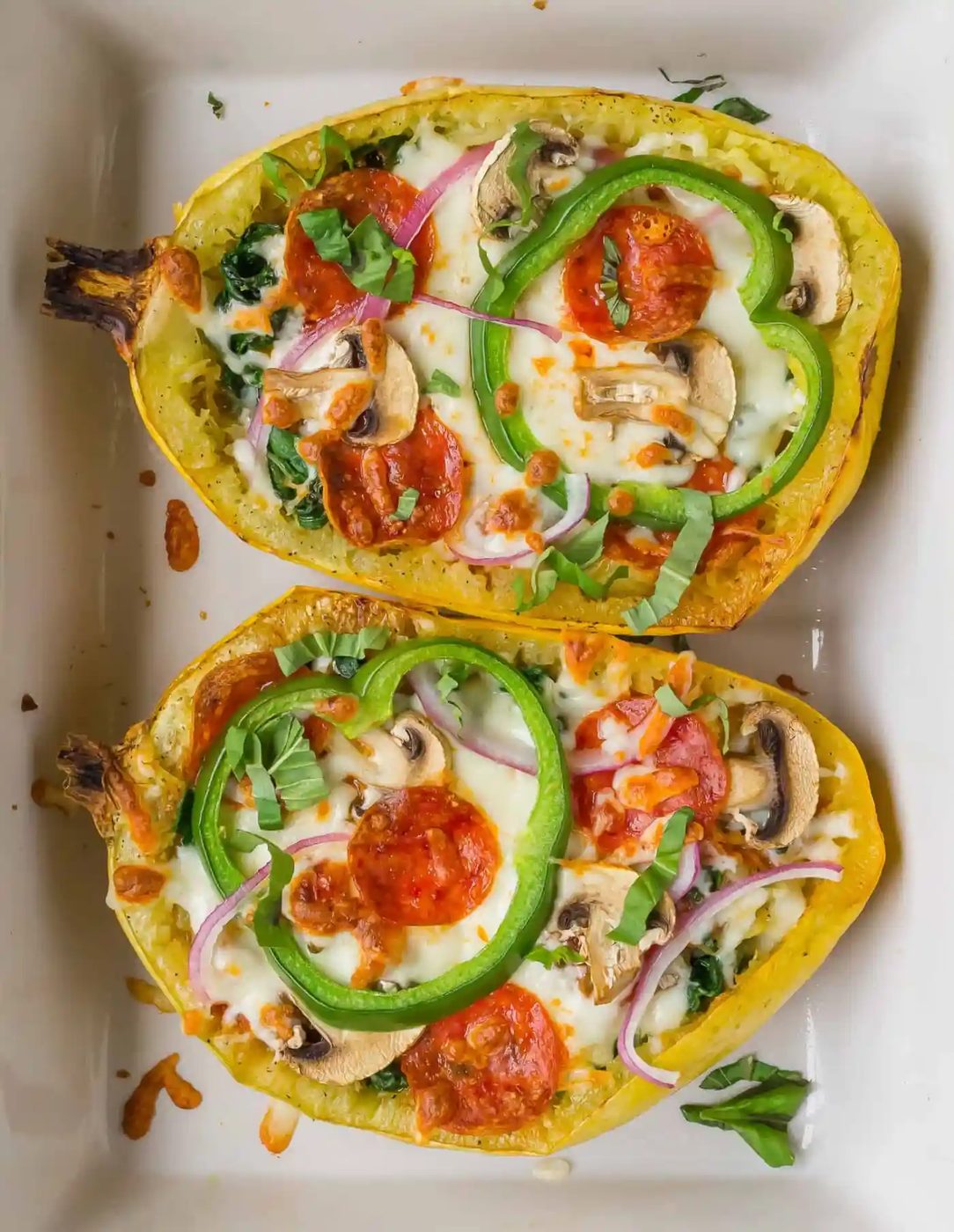 Pizza Stuffed Spaghetti Squash
