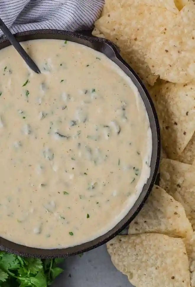 Poblano Queso Dip – rich & creamy!