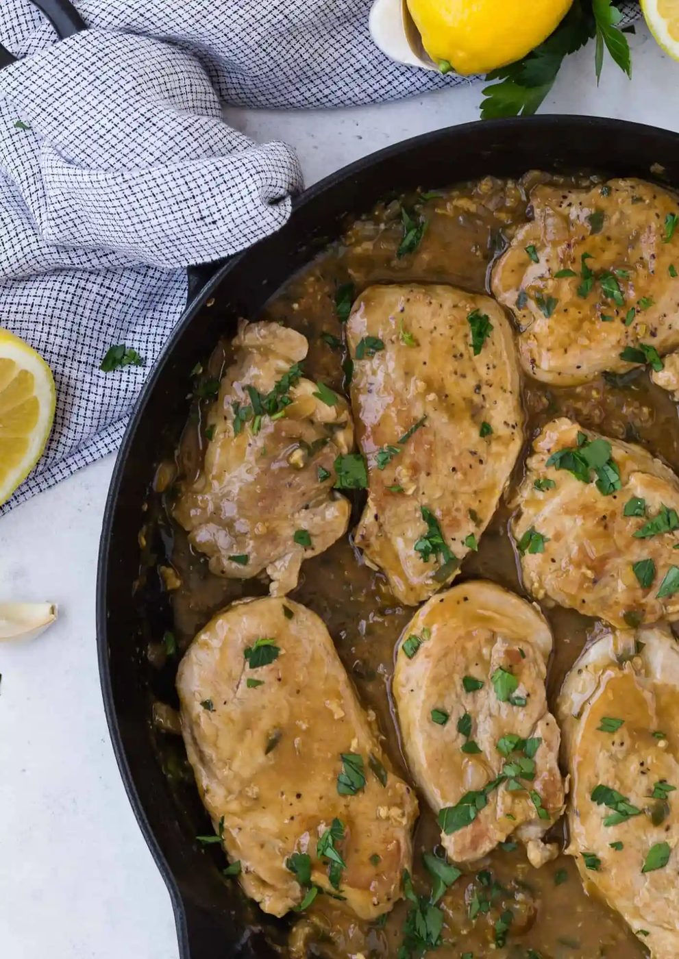 Pork Medallions plus Lemon Garlic Sauce