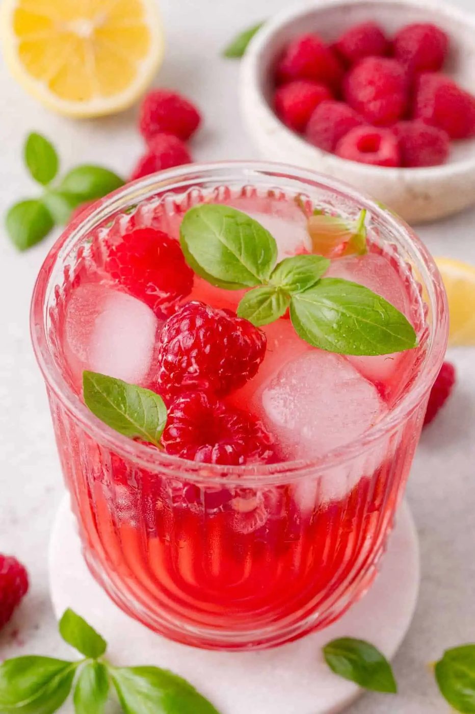 Raspberry Basil Smash