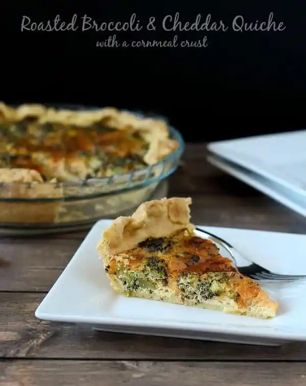 Roasted Broccoli Quiche