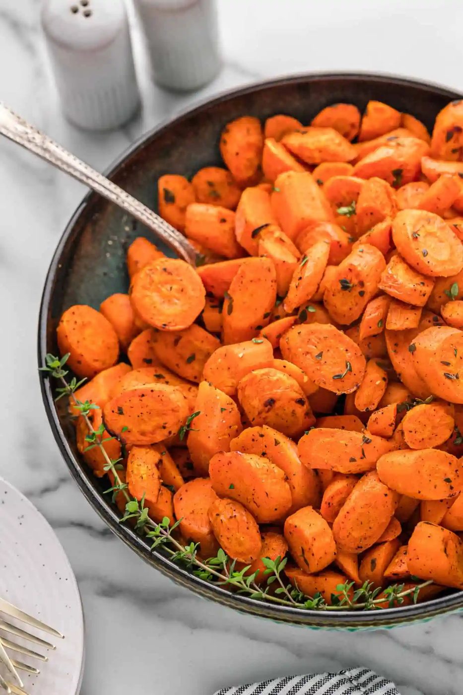 Roasted Carrots plus Thyme and Nutmeg