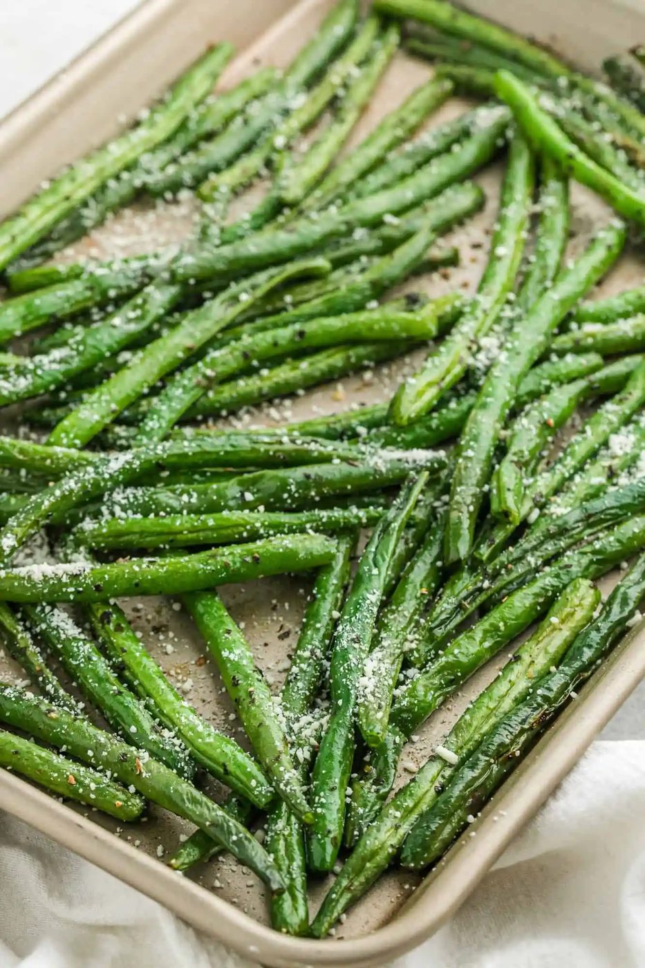 Green Beans (Crispy & Flavorful!), roasted