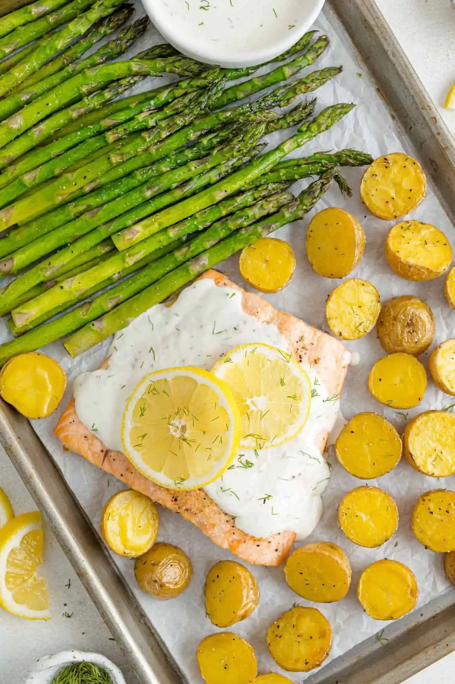 Salmon and Asparagus Sheet Pan Dinner
