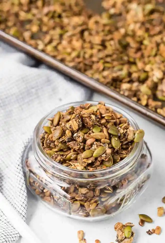 Granola (nut-free recipe), savory