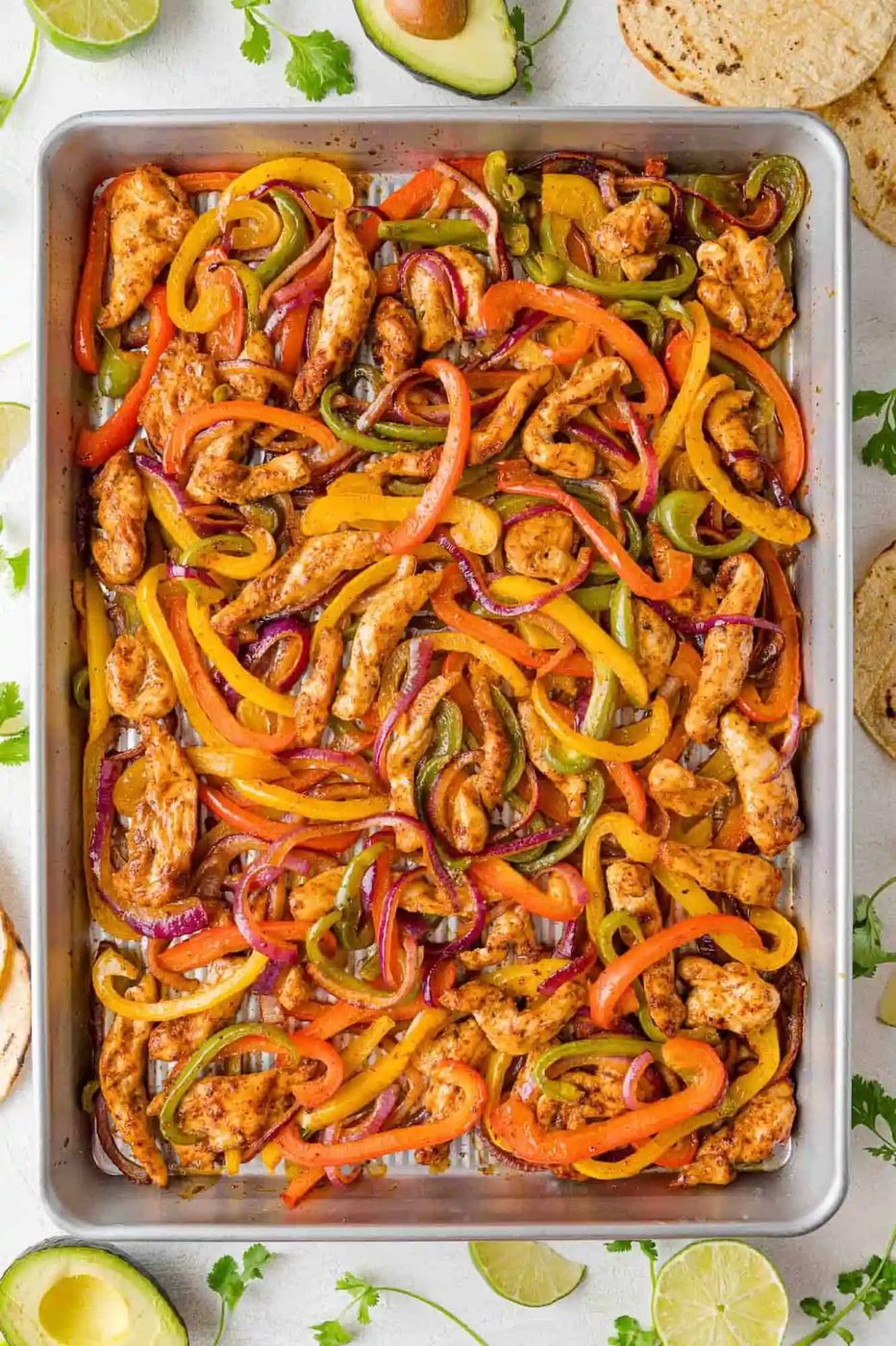 Sheet Pan Fajitas – Straightforward One Pan Chicken Fajitas!