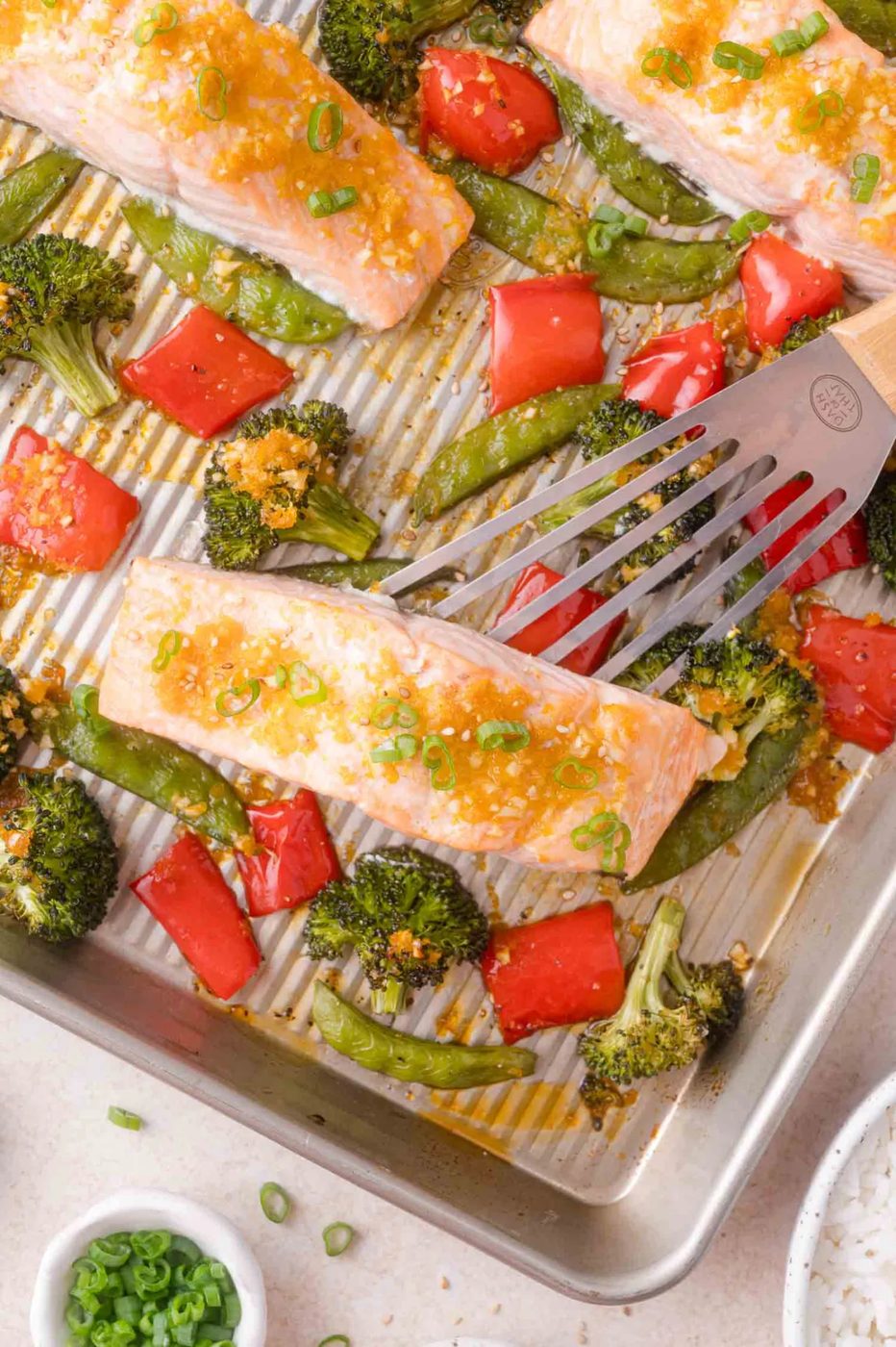 Sheet Pan Orange Ginger Salmon and Vegetables