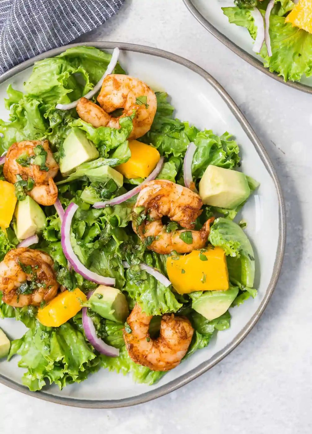Shrimp Salad plus Mango and Avocado