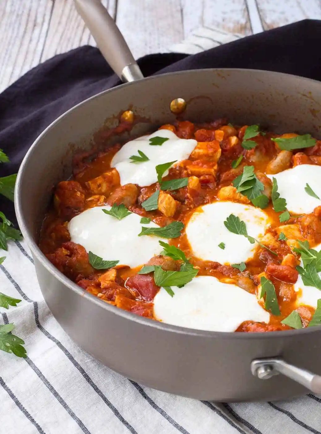 Skillet Gnocchi plus Chicken and Tomato Sauce