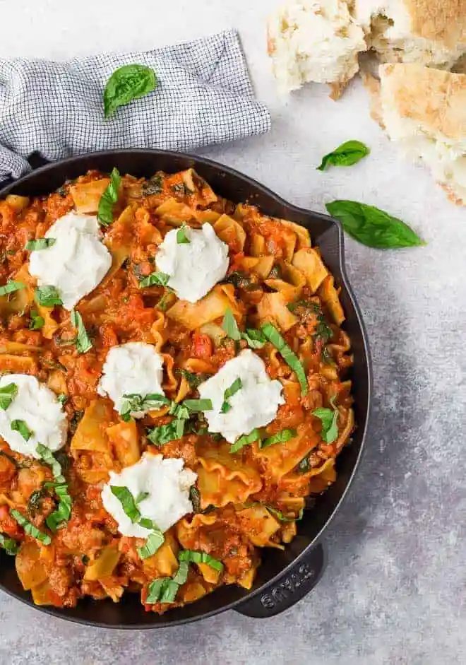Skillet Lasagna – One Pan!