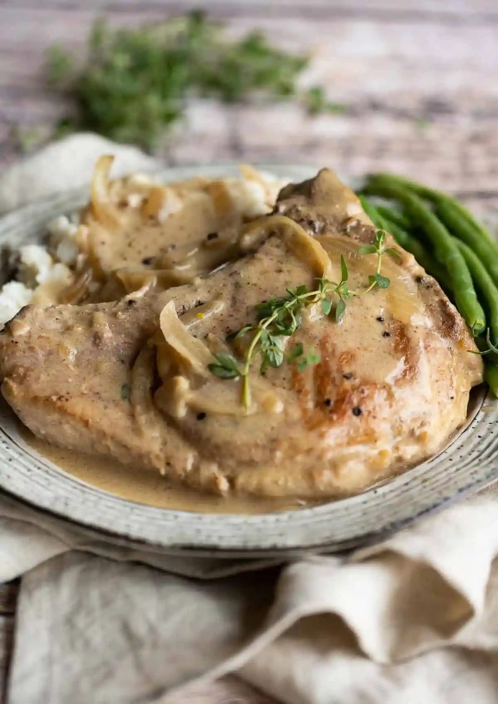 Smothered Pork Chops Recipe (one pan!)