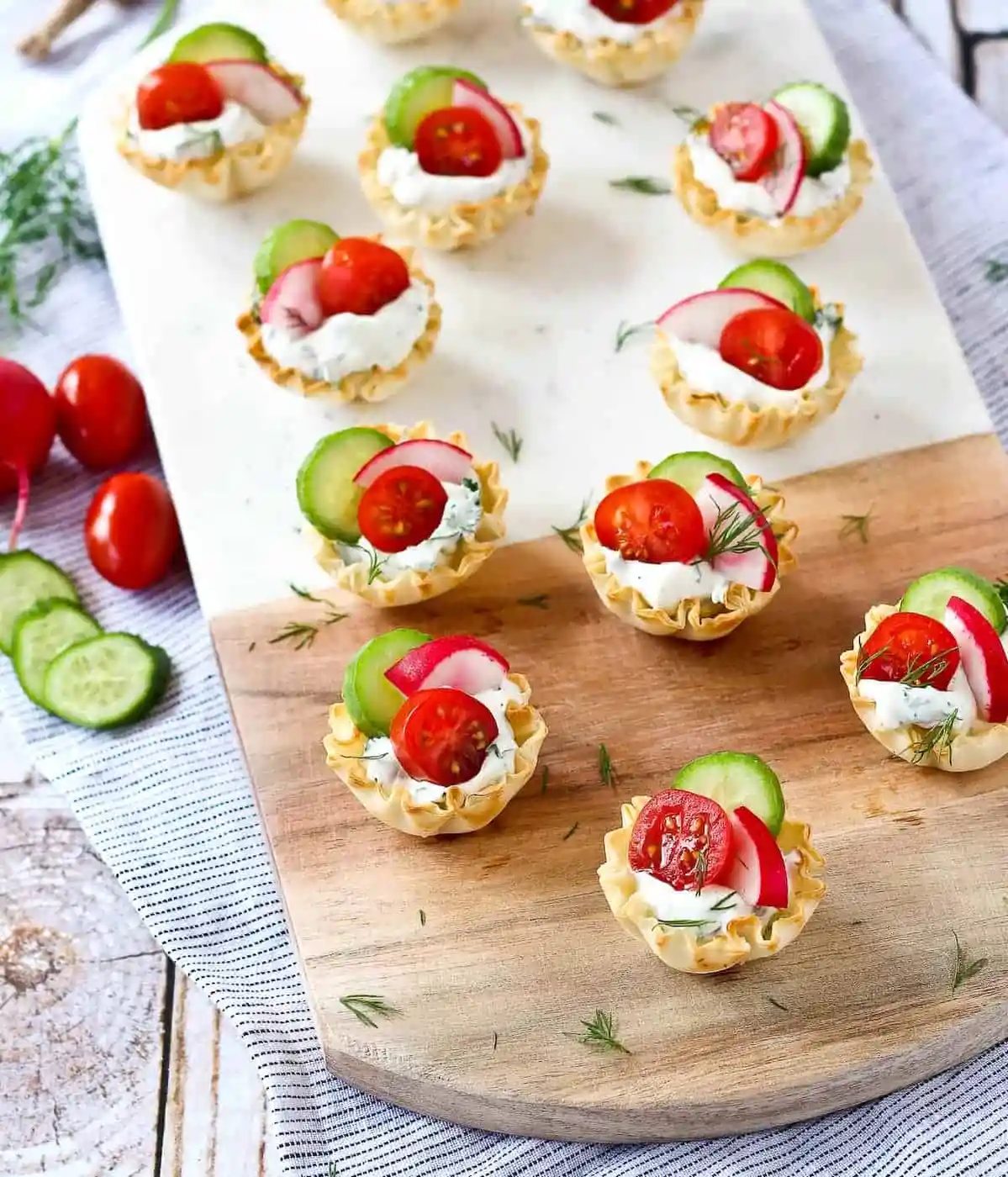 Spring Herb Cream Cheese Appetizer Cups