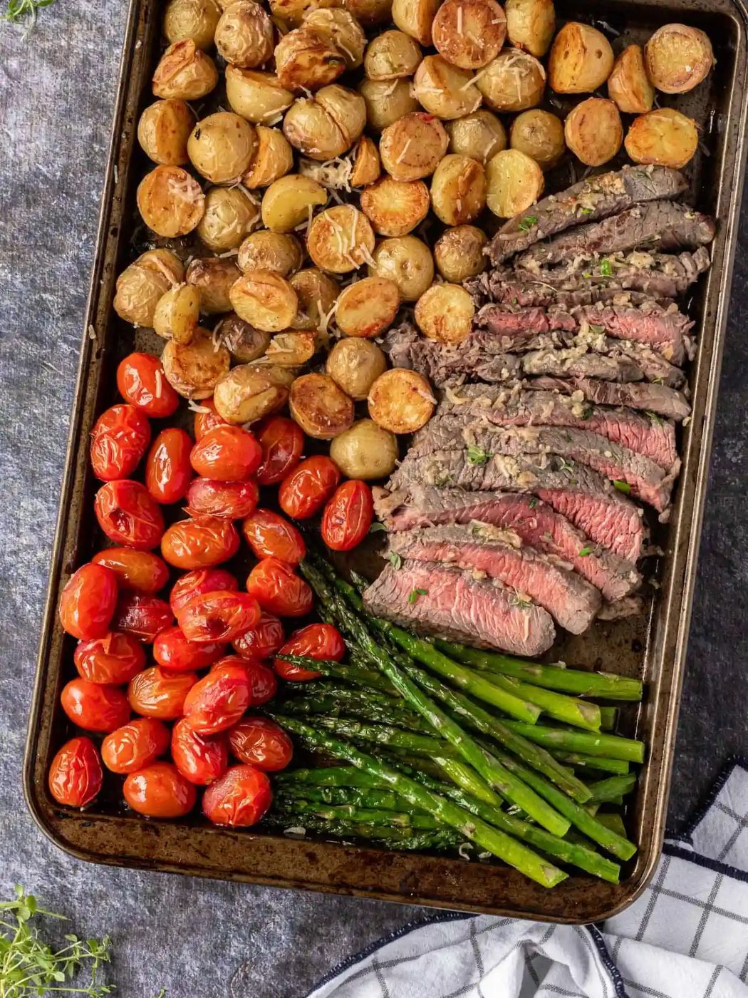 Steak Sheet Pan Dinner – one pan!