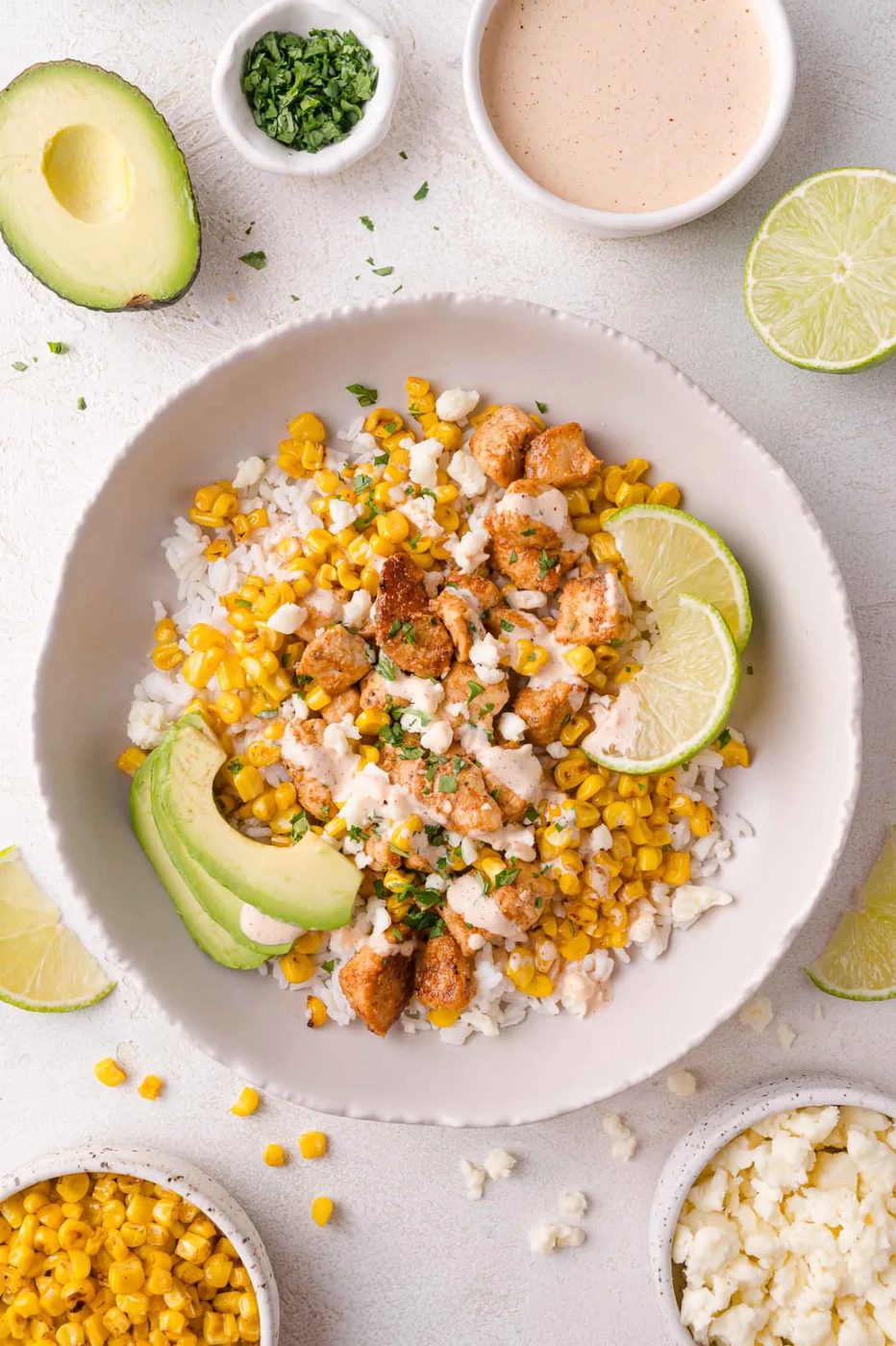 Street Corn Chicken Bowl