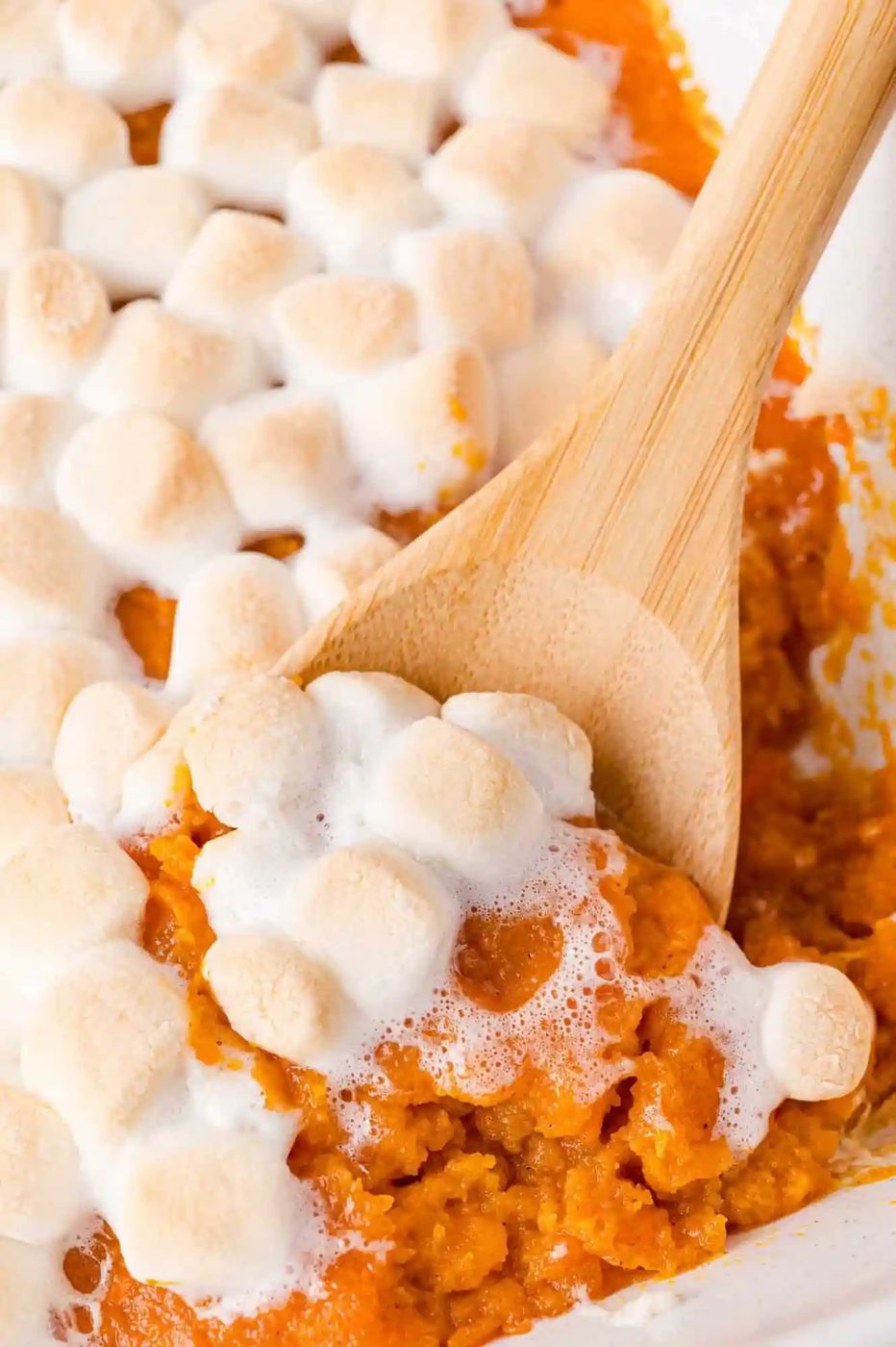 Sweet Potato Casserole plus Marshmallows