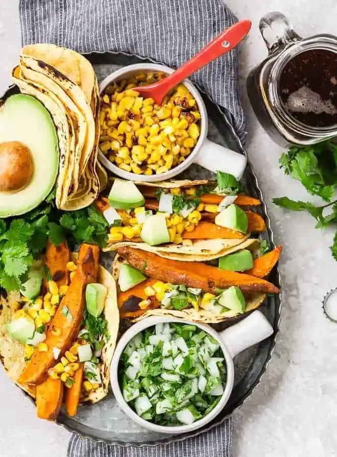 Sweet Potato Tacos – Vegan, crispy