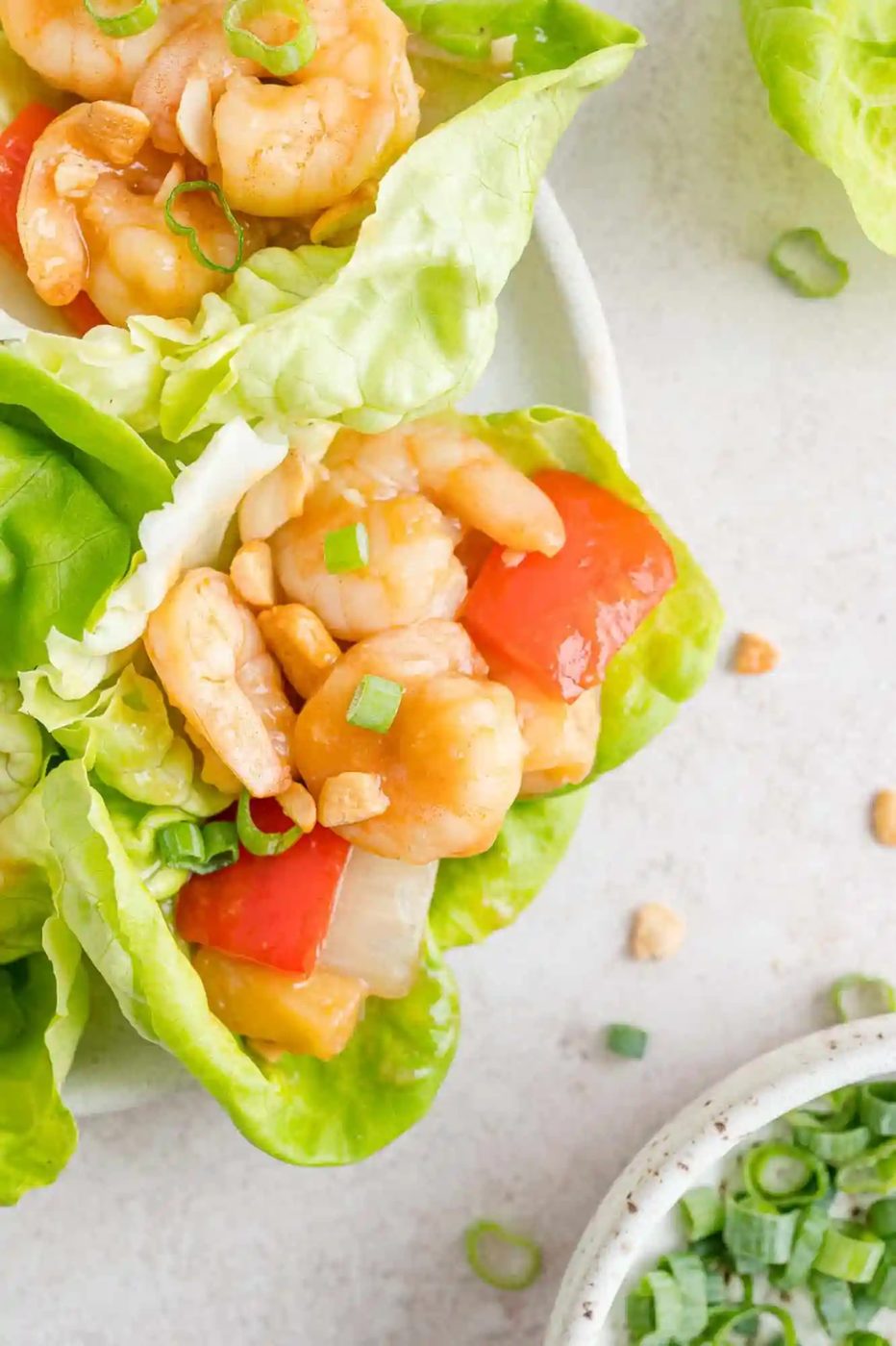 Sweet & Sour Shrimp Lettuce Wraps