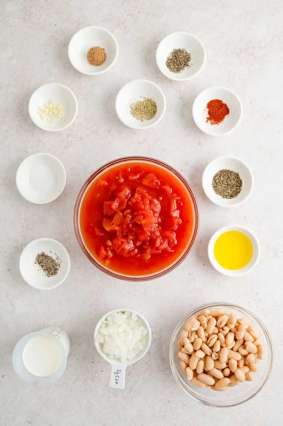 Ingredients needed for recipe.