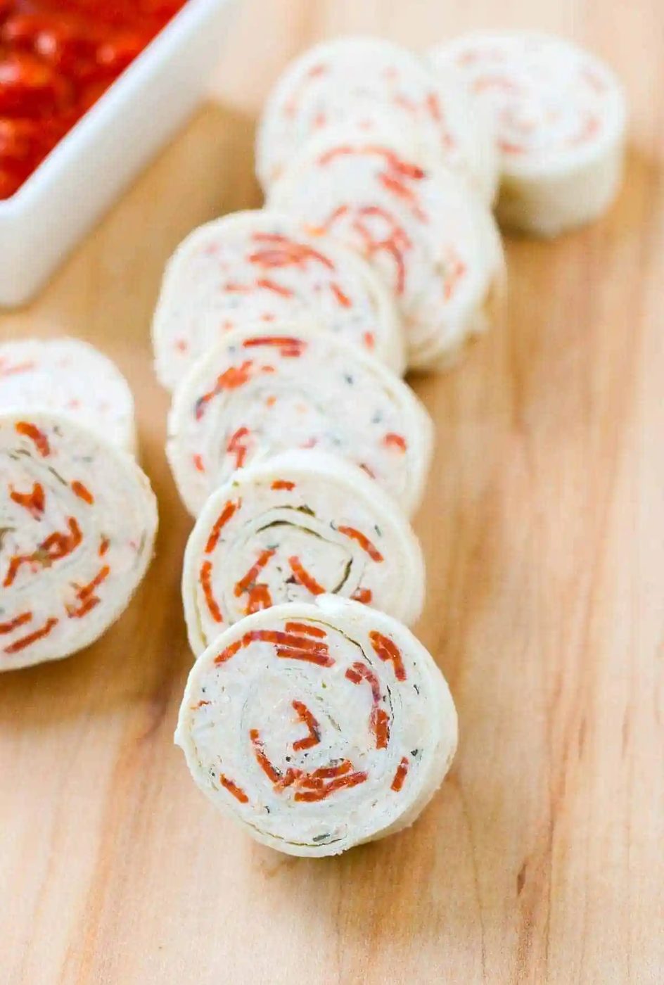 Pepperoni Pizza Tortilla Pinwheels