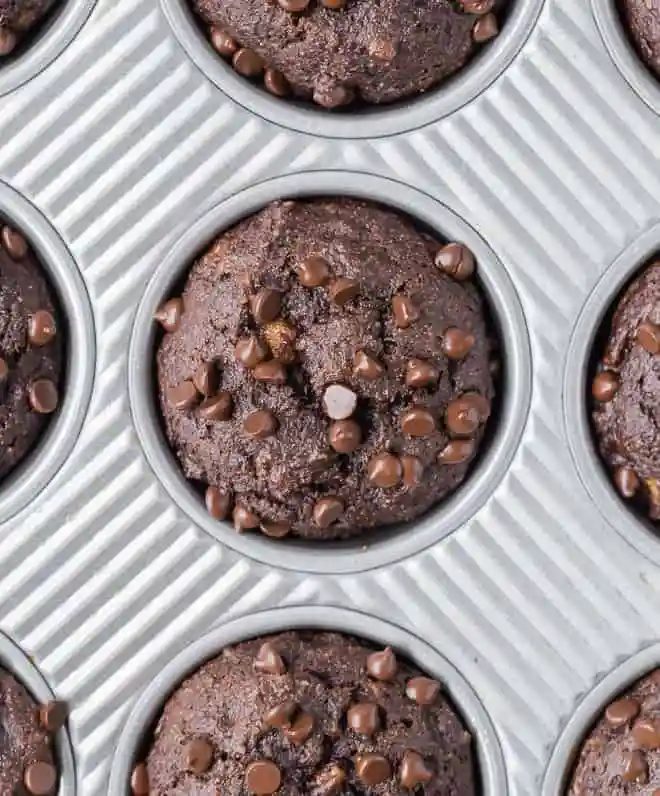 Triple Chocolate Banana Muffins – healthier!