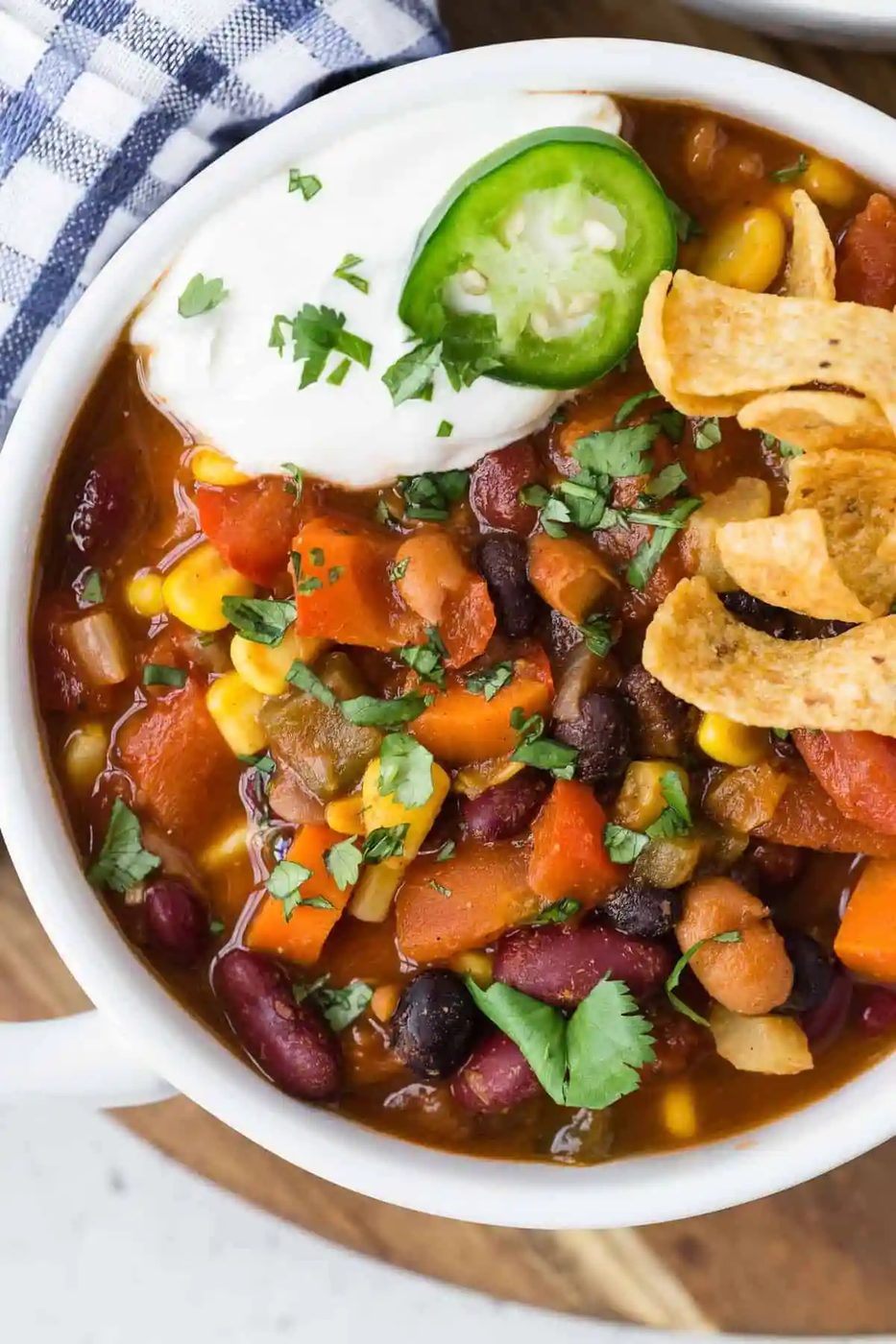 Vegetarian Chili – Stovetop or Slow Cooker