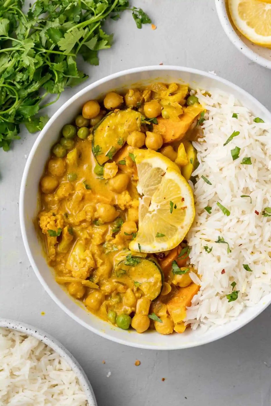 Vegetarian Curry, served with Cauliflower & Chickpeas