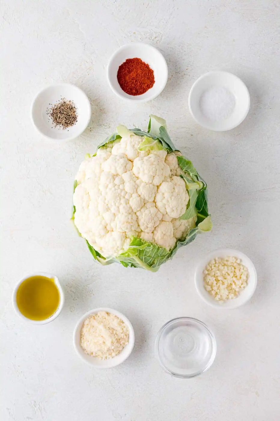 Overhead view of ingredients needed.