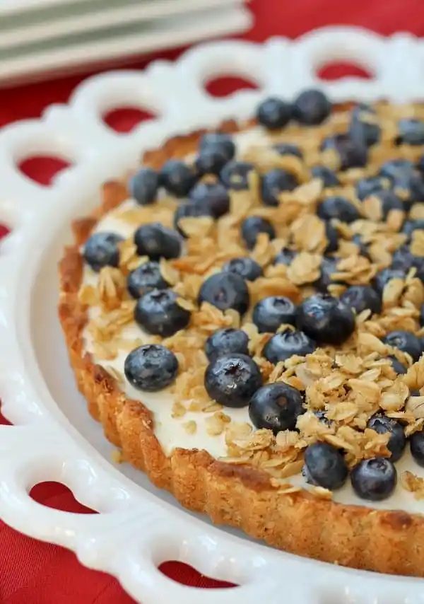 Yogurt Tart, served with Oat Crust
