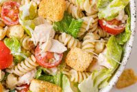 Grilled Chicken Caesar Pasta Salad