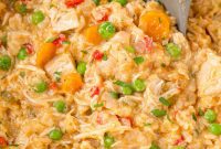 Effortless Crockpot Chicken and Rice