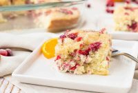 Crimson Crumble Coffee Cake