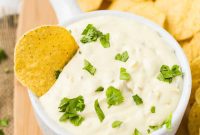 Irresistible Slow Cooker White Queso Dip