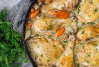 Effortless One Pan Chicken Fricassee
